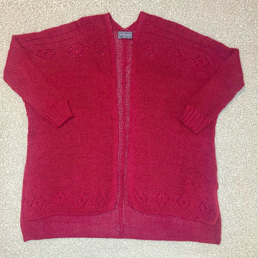 Wooden Ships Open‎ Knit Cardigan-Small/Medium